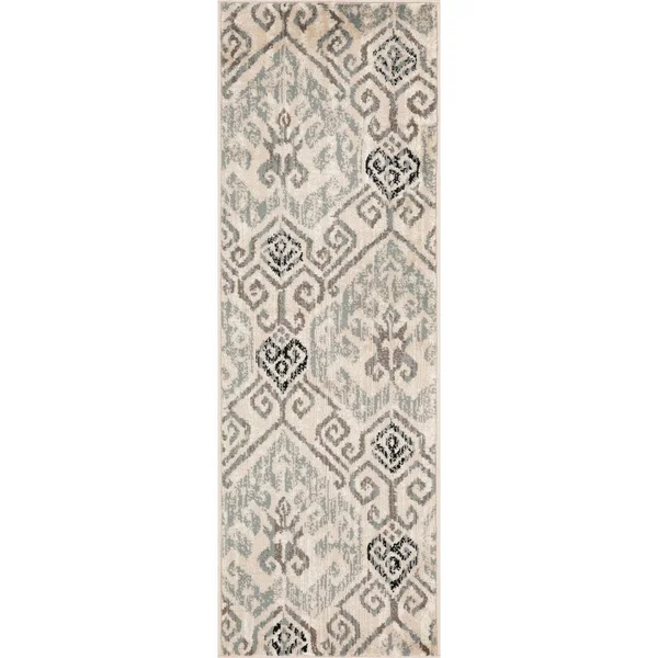 L Baiet RS214G46 Melody Geometric Rug Grey - 4 x 6 ft.