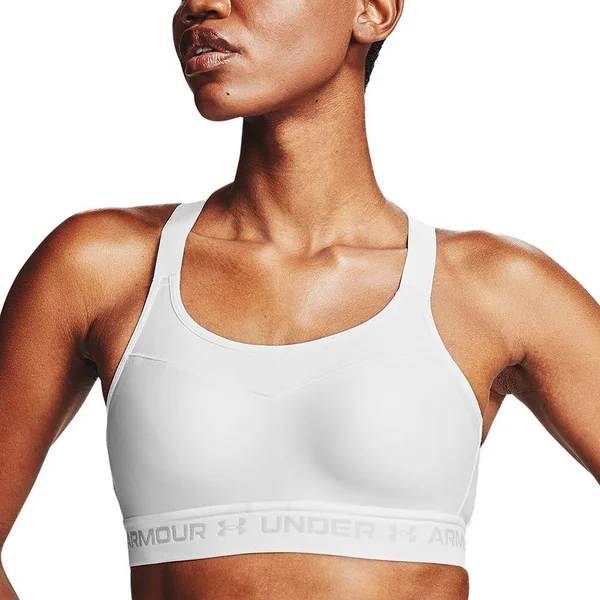 Under Armour Women's Armour High Crossback Sports Bra - White - 32c