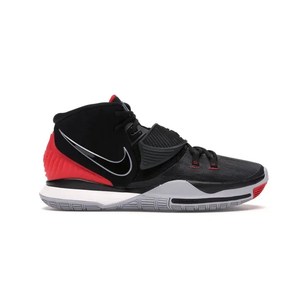 Nike Mens Kyrie Irving Kyrie 6 Basketball Shoes Black/Black/University Red/White Size 7.5