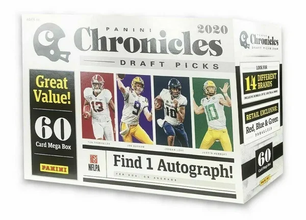 2020 Panini Chronicles Draft Picks Football Mega Box