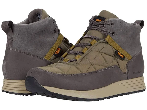 Men's Teva Ember Commute Waterproof Boot 5741551 - 7.5 M - Grey/ Olive