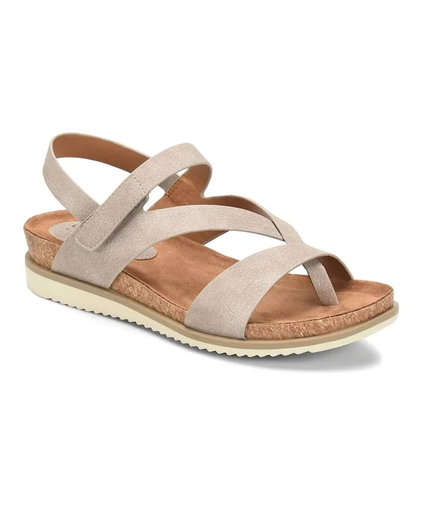 Eurosoft Lexie Wedge Sandal - 8, Leather