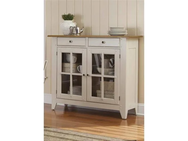 Liberty Furniture Server with Plank Style Tops