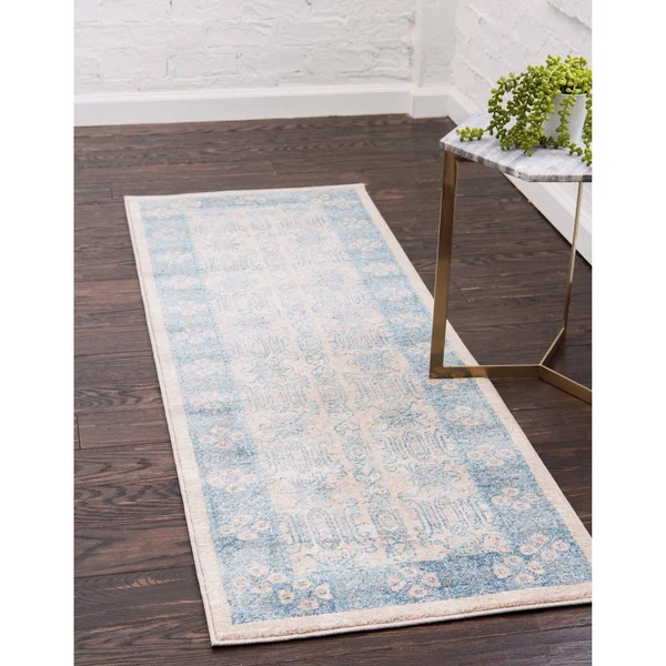 Unique Loom Aigen Salzburg Area Rug (5& x 5& Round - Blue)