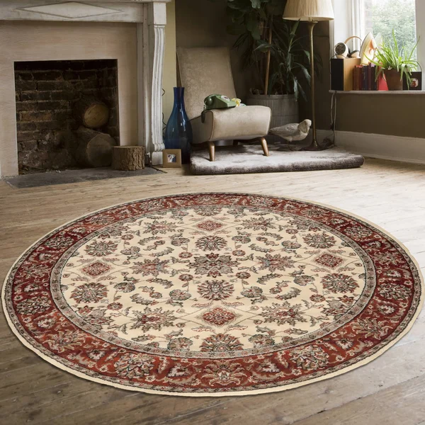 Rugs Direct 2&2x22 x 7&7x22 Bone Portal II Thorne Runner Area Rug