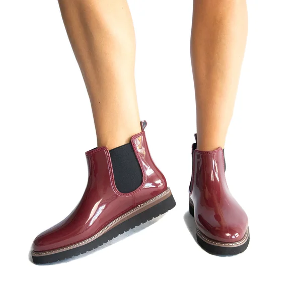Women's Cougar Kensington Chelsea Rain Boot Crimson, 6 M