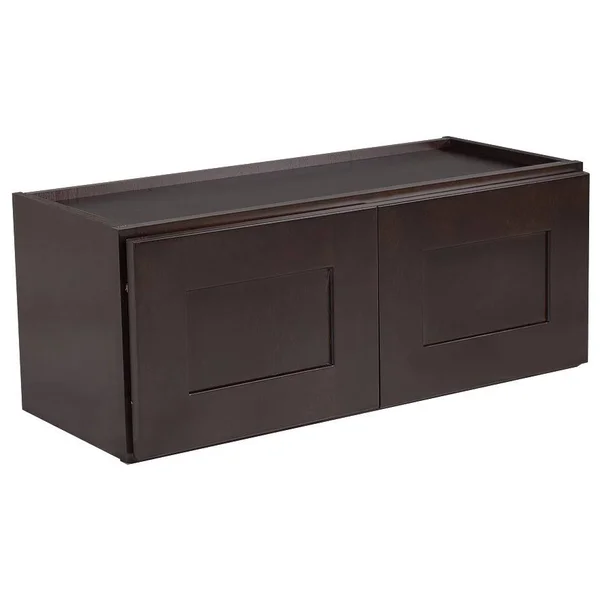 Design House 613927 Brookings 33 inch Fully Assembled Kitchen Corner Wall Cabinet - Espresso Shaker, Brown