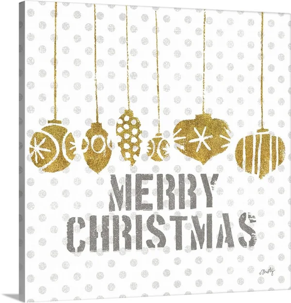 Merry Christmas - Canvas Wall Art, 30x30, Great Big Canvas