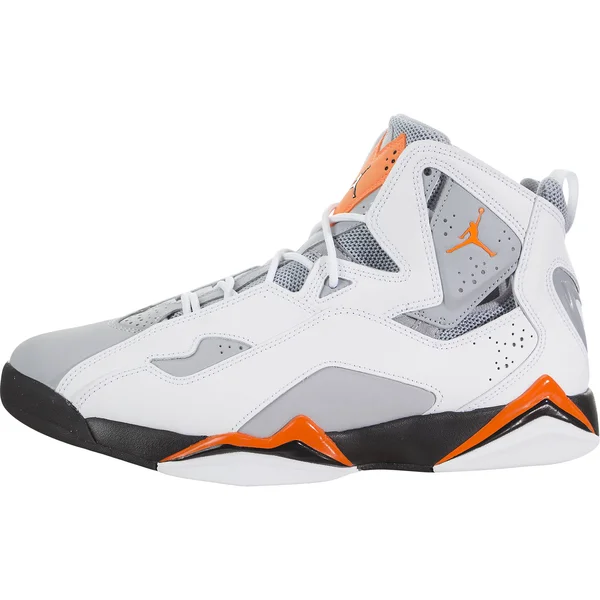 Jordan True Flight White/Total Orange/Wolf Grey Men's Shoes - Size: 9.5