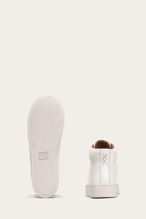 Frye Lena Zip High Women Shoes in White Size 10