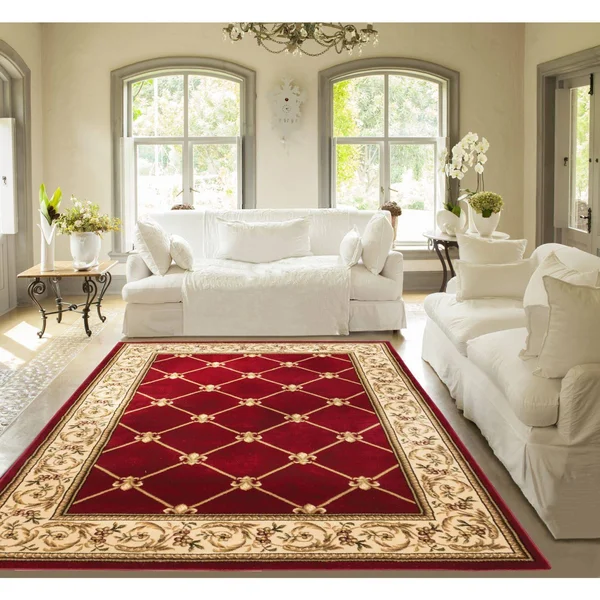 Well Woven Agra Royal Trellis Area Rug - 3&11 inch x 5&3 inch - Blue