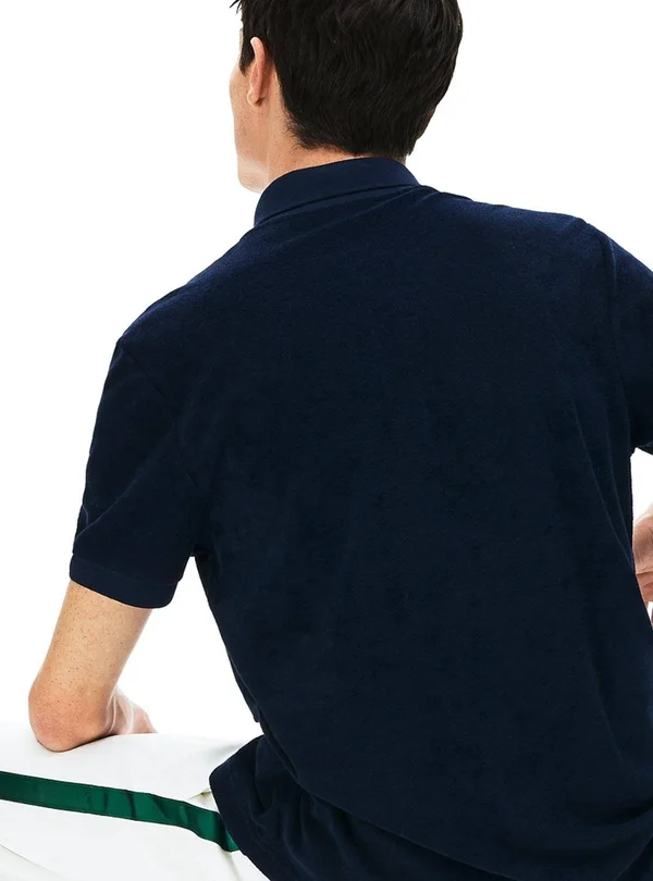 Lacoste Cotton Fleece Blend Regular Fit Polo Shirt - Navy| PH5474-166