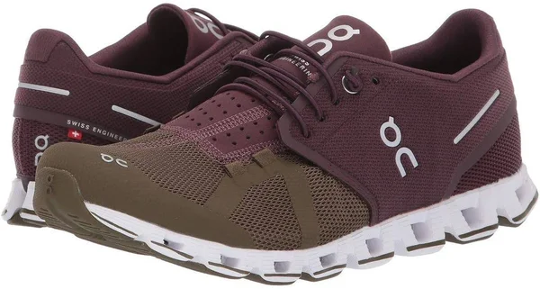 on Cloud 50 - 50 Running Shoe Women's, Dawn/camo, 7.5