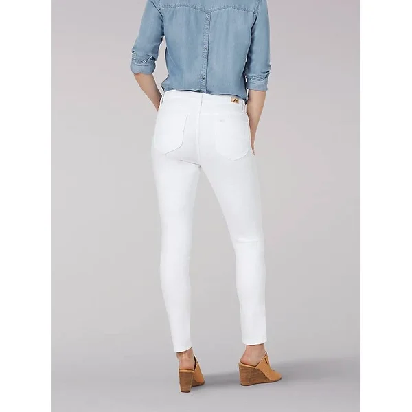 Lee Women's Sculpting Slim Fit Skinny Jeans White (Size 18 x L)