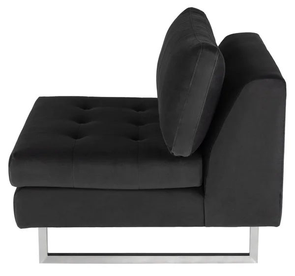 Nuevo Janis Seat Armless Sofa - Dark Grey Tweed