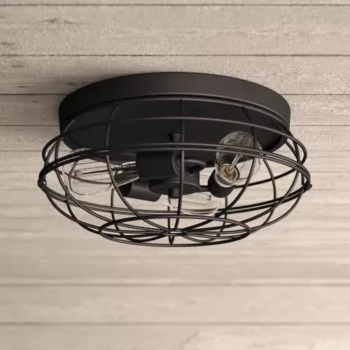 Birch Lane Heritage 3 - Light 15x22 Caged Dome Flush Mount