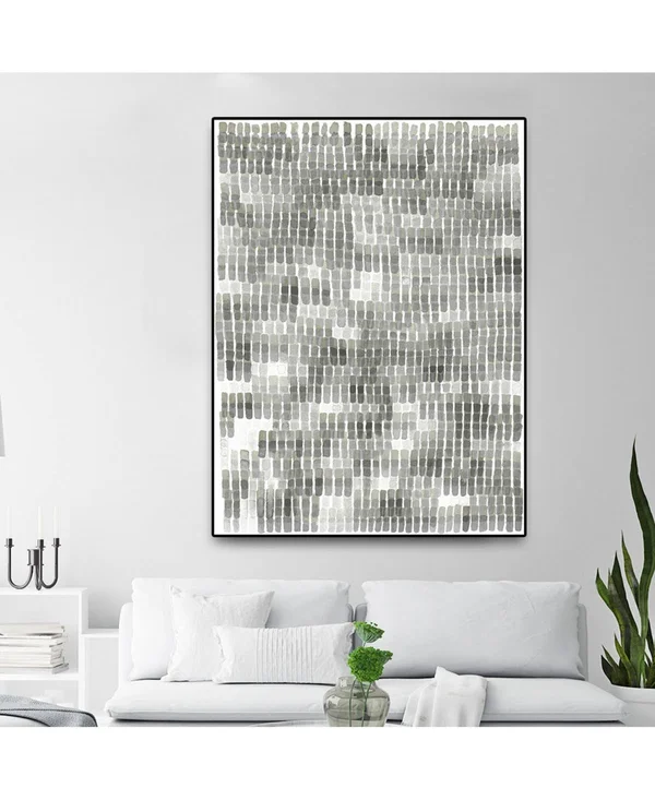 Giant Art Woven Reeds III Oversized Framed Canvas, 40x22 x 60x22 - Multi