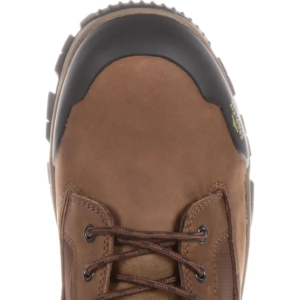 Men's Brown Georgia Boot Blue Collar Composite Toe Waterproof Work Hiker Size 11(Wide)