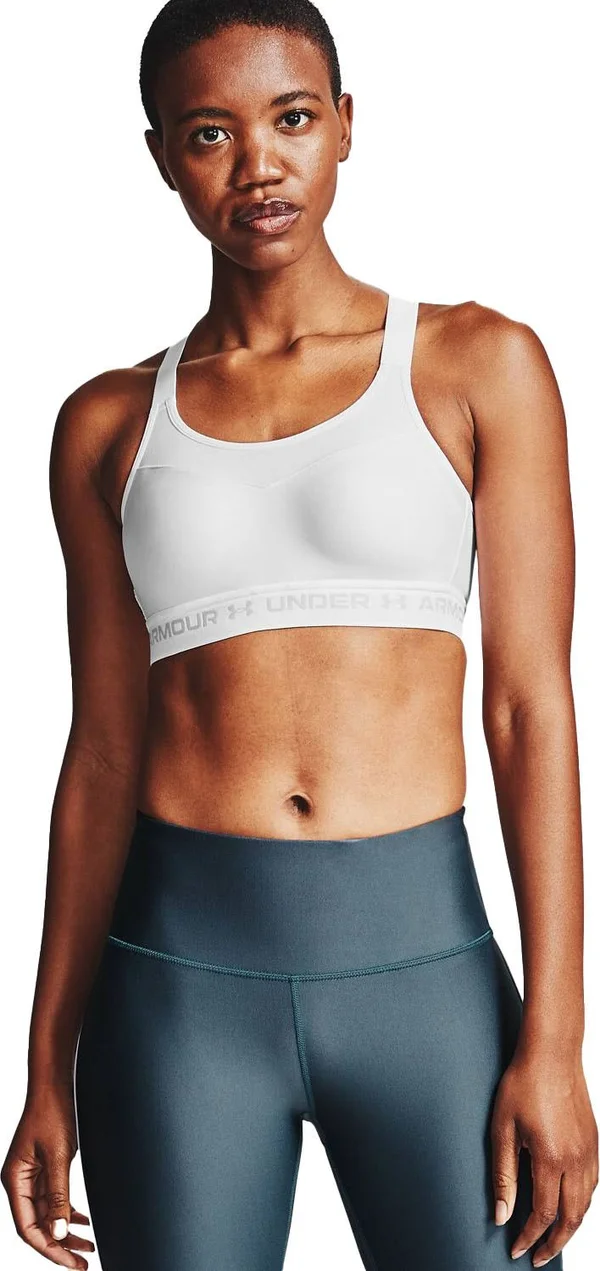 Under Armour Women's Armour High Crossback Sports Bra - White - 32c