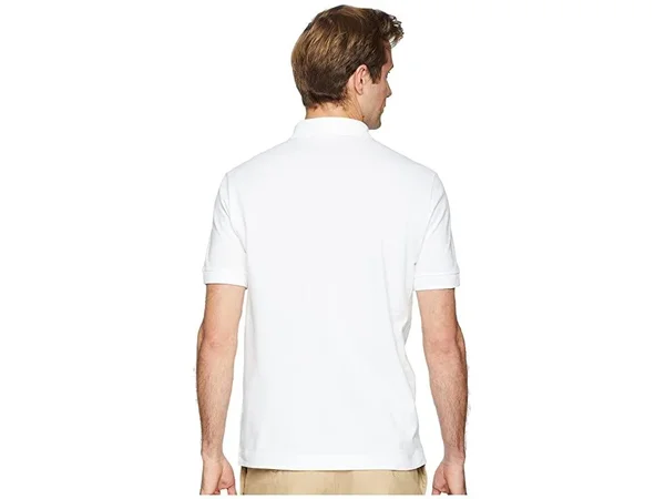 Lacoste Men's Regular Fit Stretch Cotton Paris Polo Shirt - White