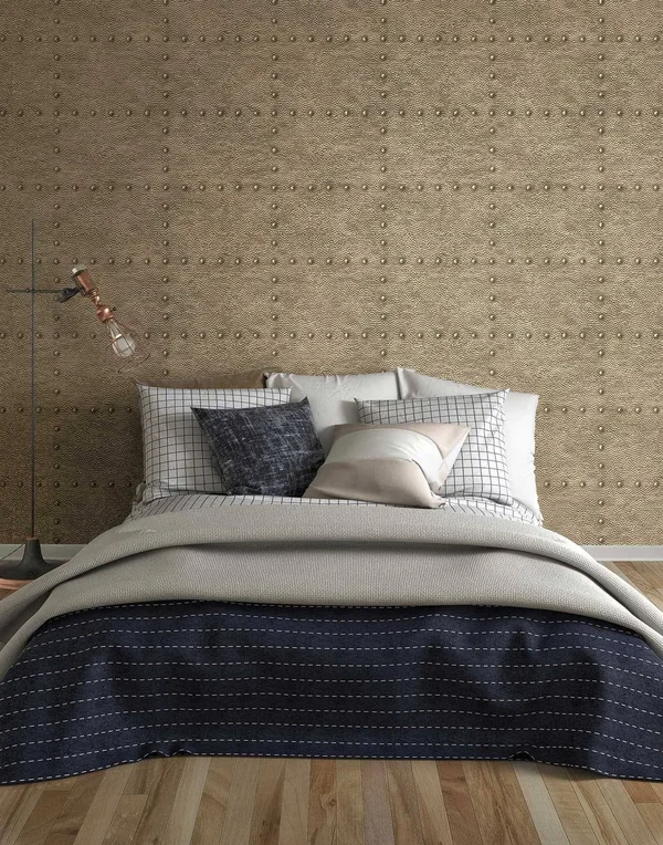 A-street Prints Otto Hammered Metal Wallpaper Bronze
