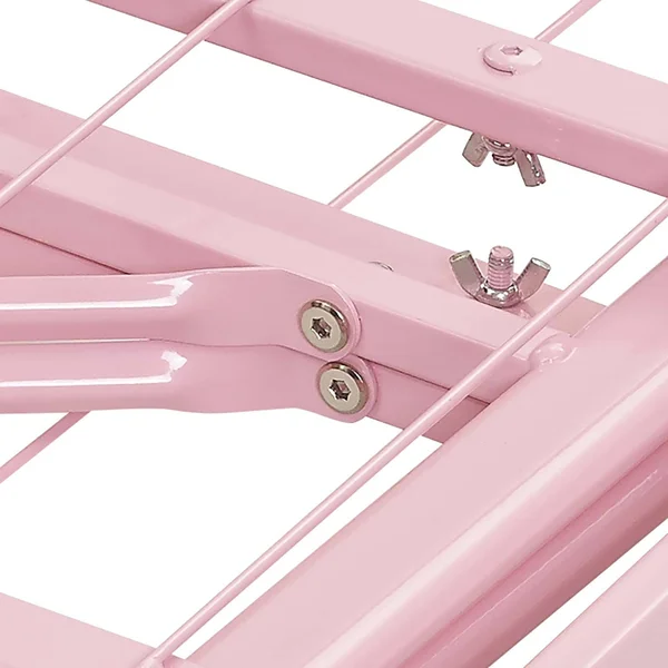 Modway Horizon Stainless Steel Pink Bed Frame - Twin