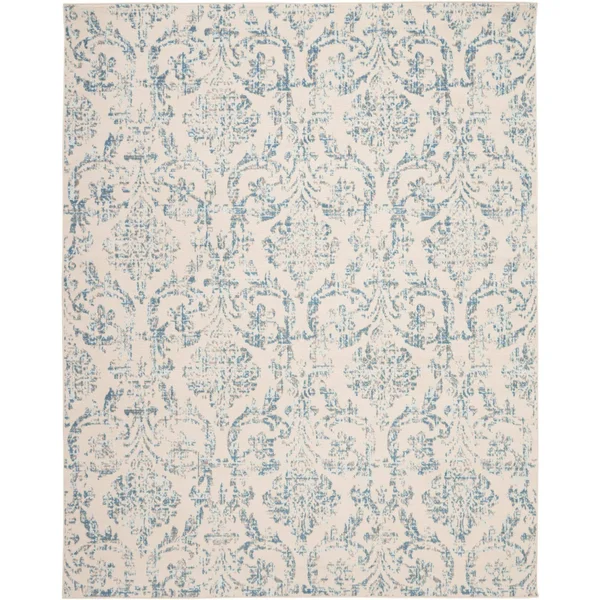 Nourison Jubilant JUB09 Area Rug - Ivory Blue, 7& x 10&