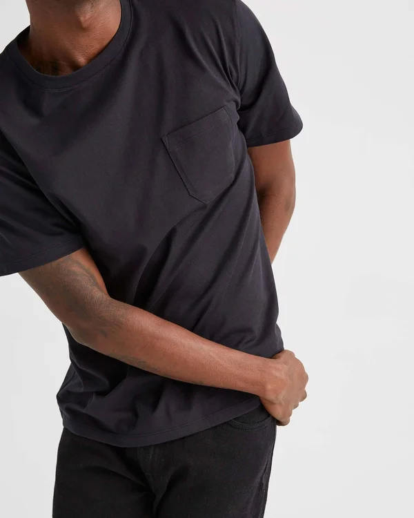 Richer Poorer Men's Pima Pocket Tee - Black - L