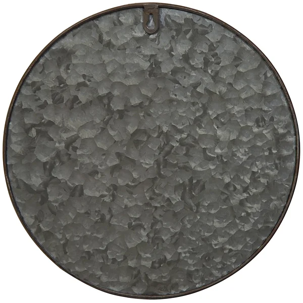 Galvanized Metal Round Hanging Wall Pocket Bins - Set of 3, 16 x 16 x 5