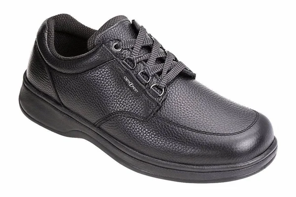 Men's OrthoFeet Avery Island Black Leather 8 XW