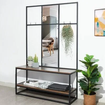 Katharyn Hall Tree with Bench and Shoe Storage Williston Forge