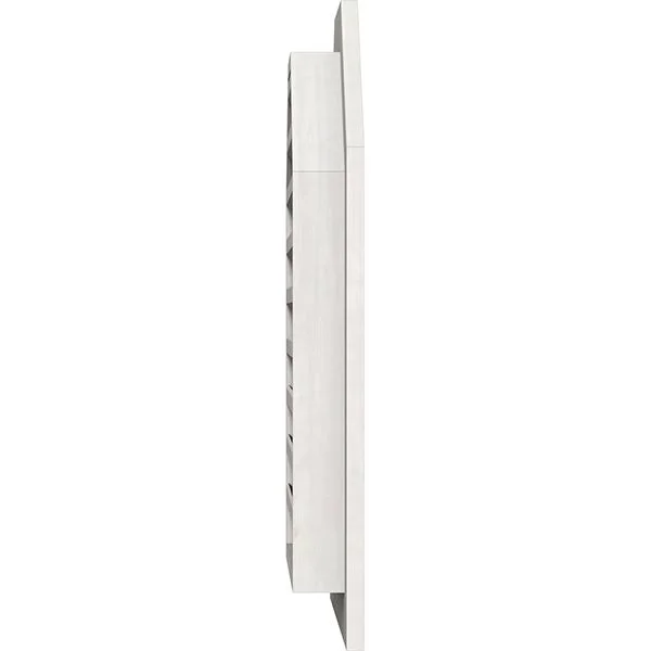 Ekena Millwork GVWOT16X2801SFPPI 16x22W x 28x22H Octagonal Top Gable Vent (21x22W x 33x22H Frame Size): Primed, Functional, Smoo