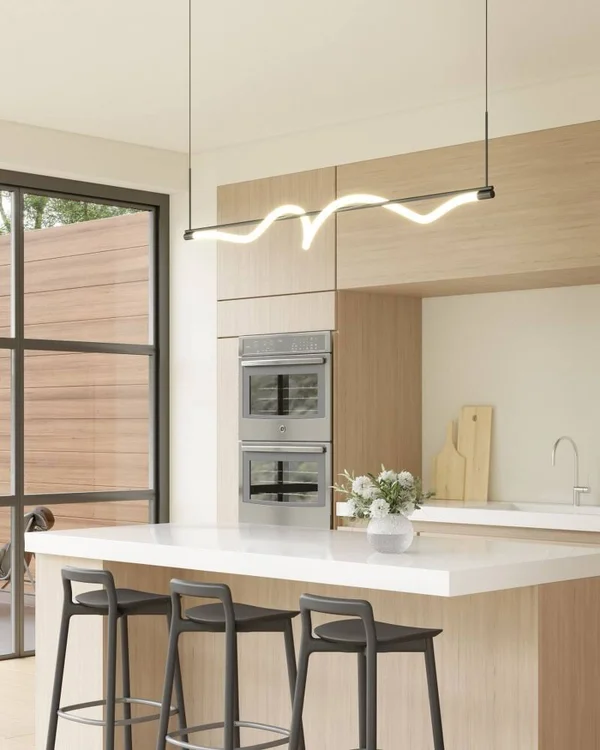 Kuzco Lighting - LP95354-BK - LED Pendant - Cursive - Black