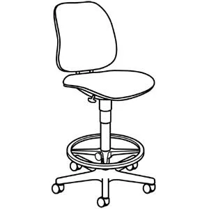 HON 7700 Series Swivel Task Stool Burgundy