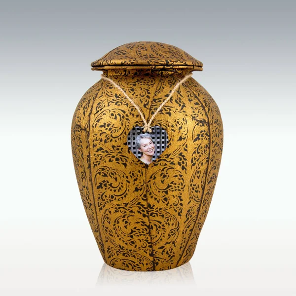 Golden Glory Handmade Large Grecian Biodegradable Cremation Urn