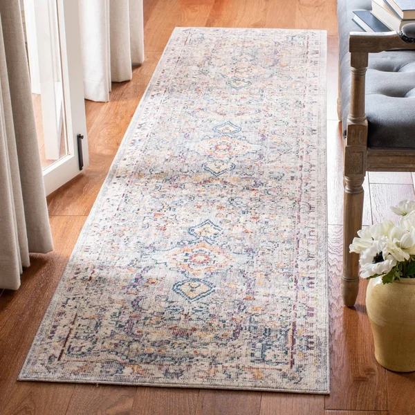 Safavieh 4& x 6& Illusion Illusion 700 Light Grey, Cream Rug
