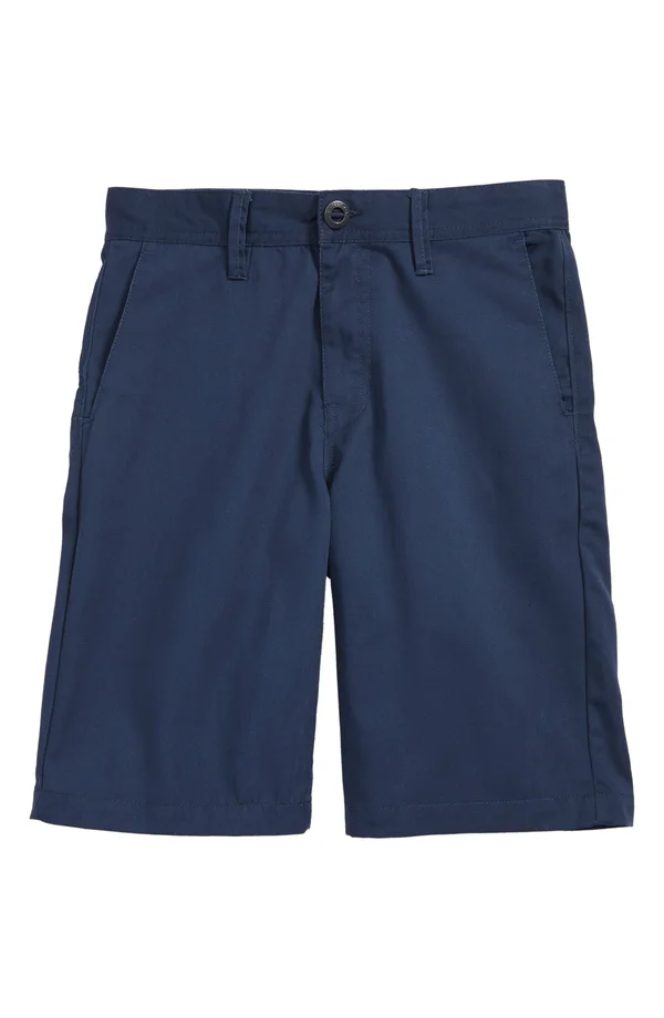 Volcom Frickin Chino Service Blue Boys Shorts - Blue - 24