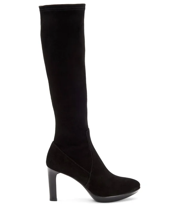 Aquatalia Women's Rhumba Knee-High Suede Boots - Black - Size 10.5