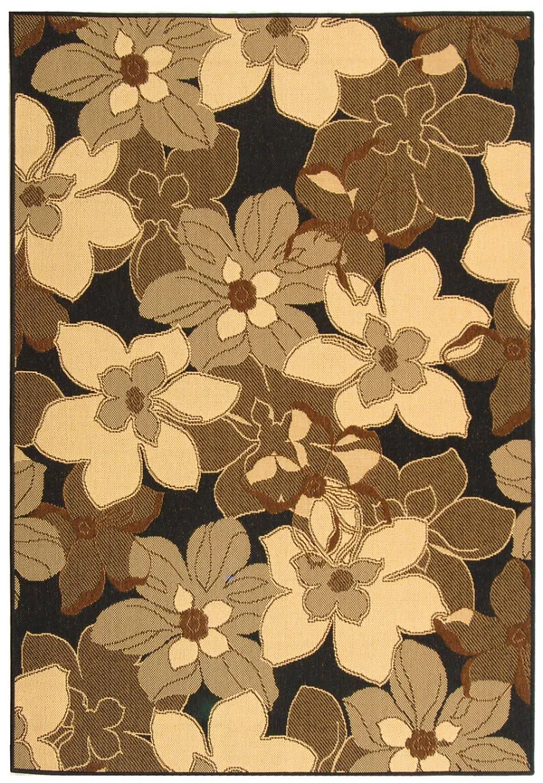 Safavieh Courtyard Cy4022D 5&3x22 x 7&7x22 Black Natural - Brown Area Rug