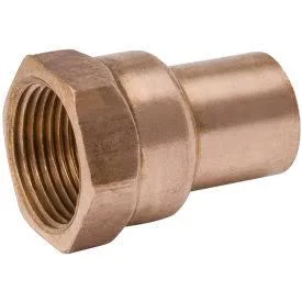 Mueller W 01571 1-1/4 in. Wrot Copper Fitting Adapter - Street x FPT