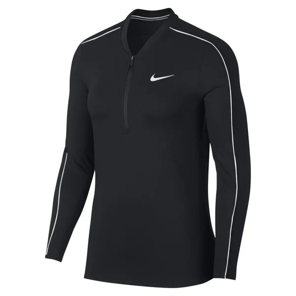 Nike Court Dry 1/2 Zip Top M, Black