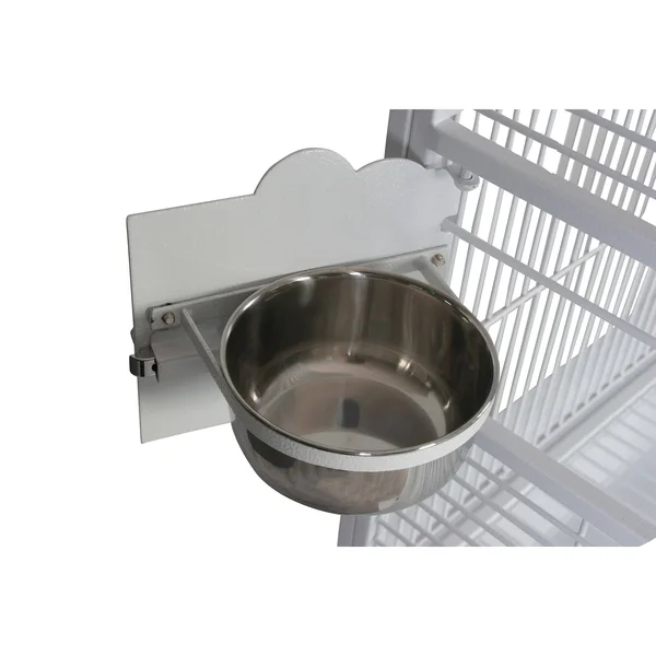 Au0026E Cage 9003223 White Dome Top Bird with 3/4x22 Bar Spacing, 32x22 x 23x22