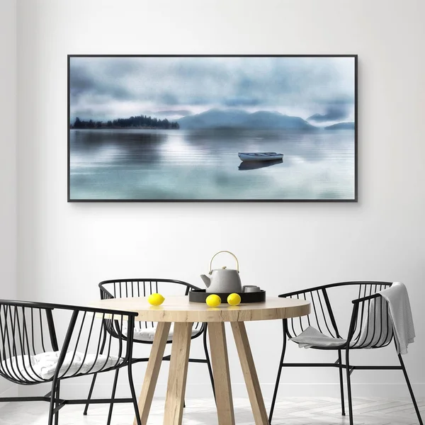 Fine Art Canvas Time for A Break Framed Canvas Wall Art - 24x48