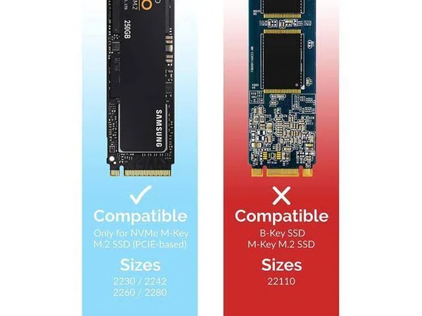 Sabrent USB Type-C Aluminum Enclosure for M.2 NVMe SSD in Silver (EC-NVME-SVR)