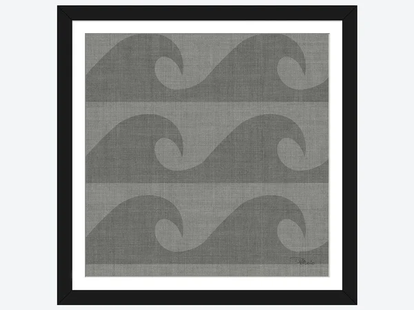 Framed Poster Prints - Coastal Farmhouse Pattern IIIG by Pela Studio ( scenic & landscapes > Ocean > Waves art)