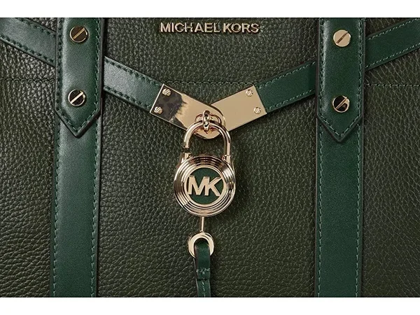 Michael Kors Nouveau Hamilton Large Satchel Moss One Size