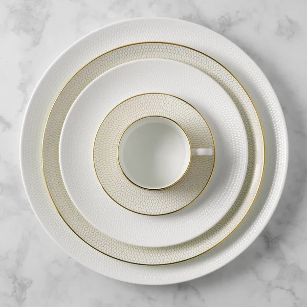 Wedgwood ARRIS Accent Plate Octagonal White