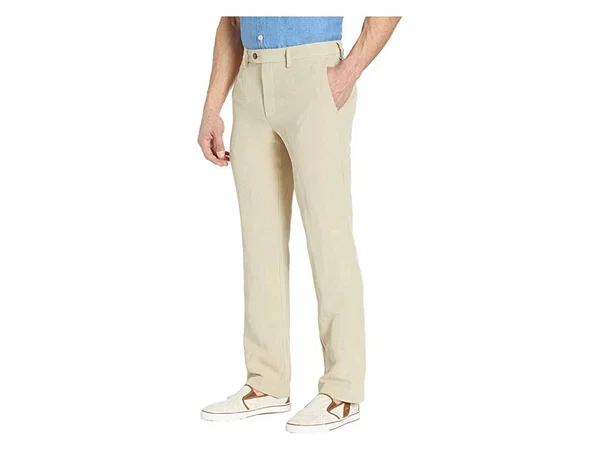 Tommy Bahama Monterey Flat-Front Pants - Dusty Mahogany 30 30