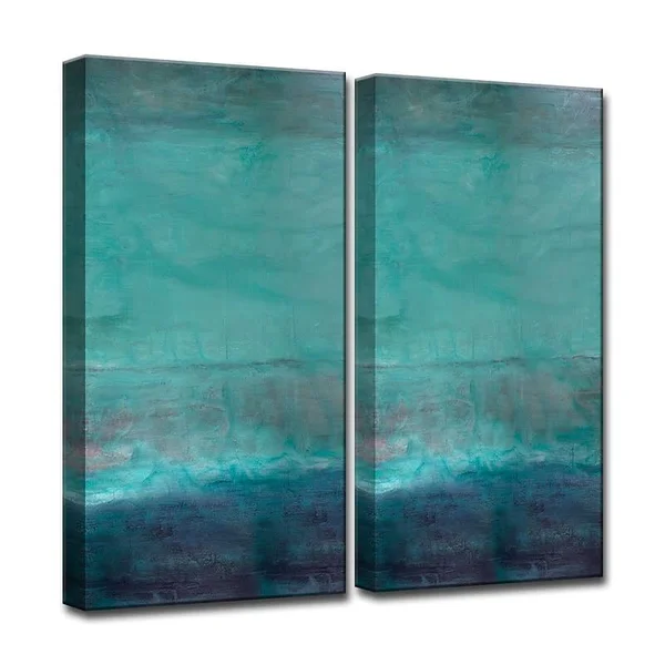 Latitude Run &Oversized Abstract& 2 Piece Graphic Art on Canvas Set