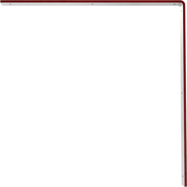 2x22W x 20x22D x 20x22H Hamilton Steel Bracket Hammered Bright Red